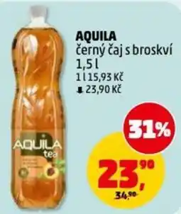 Penny Market Aquila černý čaj s broskví nabídka