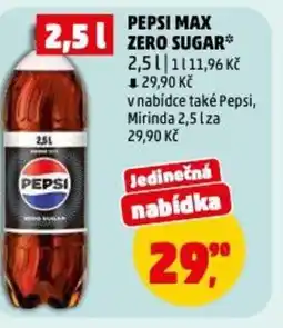 Penny Market Pepsi max zero sugar nabídka