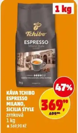 Penny Market Káva tchibo espresso milano, sicilia style zrnková nabídka