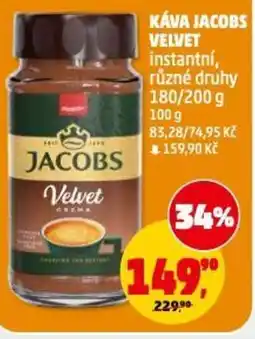 Penny Market Káva jacobs velvet instantní nabídka
