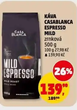 Penny Market Káva casablanca espresso mild zrnková nabídka