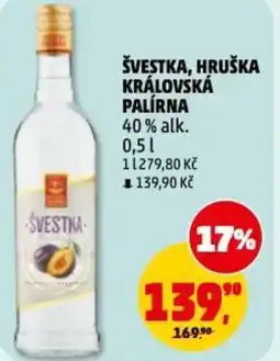Penny Market Švestka, hruška královská palírna nabídka