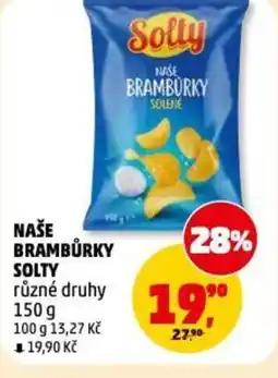 Penny Market Naše brambůrky solty nabídka