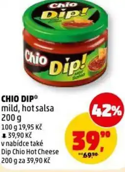 Penny Market Chio dip mild, hot salsa nabídka