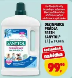 Penny Market Dezinfekce prádla fresh sanytol nabídka
