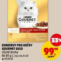 Penny Market Konzervy pro kočky gourmet gold nabídka