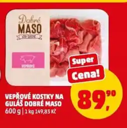 Penny Market Vepřové kostky na guláš dobré maso nabídka