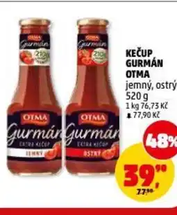 Penny Market Kečup gurmán otma jemný, ostrý nabídka