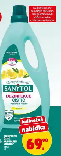 Penny Market Dezinfekční čistič na podlahy sanytol citrus nabídka