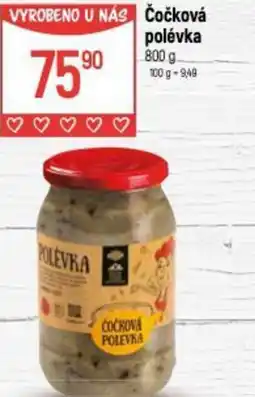 Globus Čočková polévka nabídka