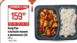 Globus Kung Pao s kuřecím masem a jasmínovou rýží nabídka