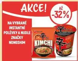 Globus Na vybrané instantní polévky a nudle značky nongshim nabídka