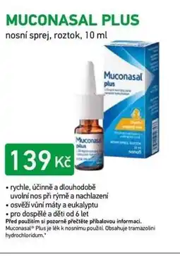 Alphega Lékárna Muconasal Plus nabídka