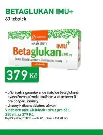 Alphega Lékárna Betaglukan IMU+ nabídka