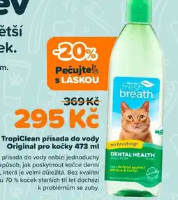Pet Center TropiClean přísada do vody Original pro kočky nabídka