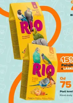 Pet Center Ptačí krmivo RIO nabídka