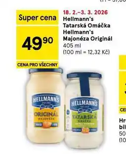 Tesco Hellmann´s tatarská omáčka, majonéza nabídka