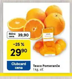Tesco Pomeranče nabídka
