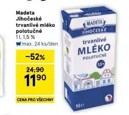 Tesco Trvanlivé mléko 1,5% nabídka