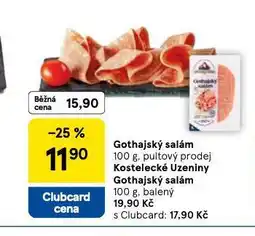 Tesco Gothajský salám nabídka