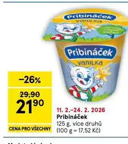 Tesco Pribináček nabídka
