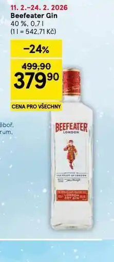 Tesco Beefeater gin nabídka