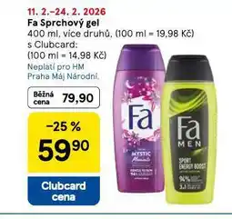 Tesco Fa sprchový gel nabídka