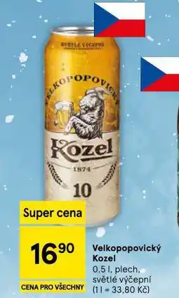 Tesco Pivo velkopopovický kozel 10 nabídka