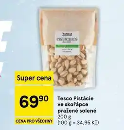 Tesco Tesco pitácie ve skořápce pražené solené nabídka