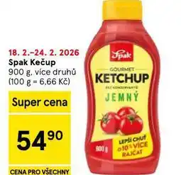 Tesco Spak kečup nabídka
