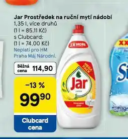 Tesco Jar prostředek na nádobí nabídka
