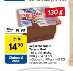 Tesco Kunín termix maxi nabídka
