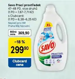 Tesco Savo prací prostředek nabídka