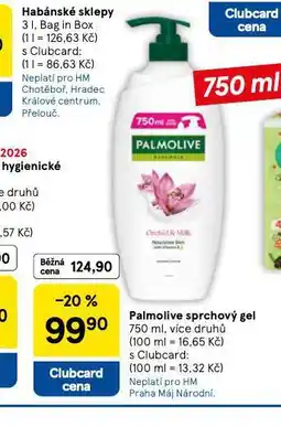 Tesco Palmolive sprchový gel nabídka