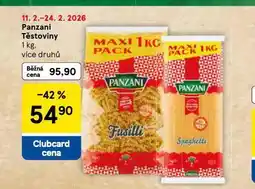 Tesco Panzani těstoviny nabídka
