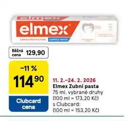 Tesco Elmex zubní pasta nabídka