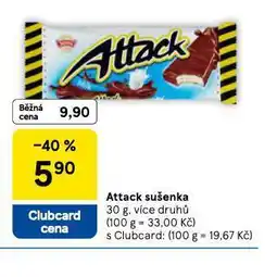 Tesco Attaxk sušenka nabídka
