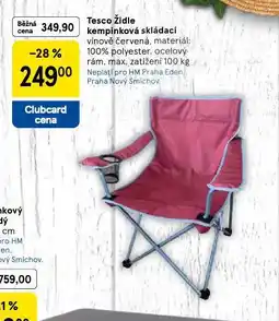 Tesco Židle kempinková skládací nabídka