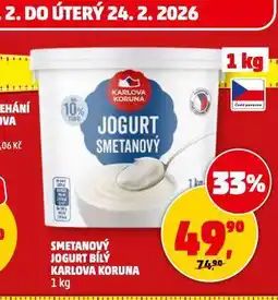 Penny Market Smetanový jogurt bílý nabídka