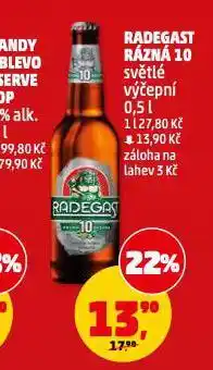 Penny Market Pivo radegast nabídka