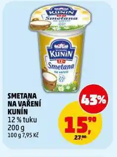 Penny Market Kunín smetana na vaření 12% nabídka