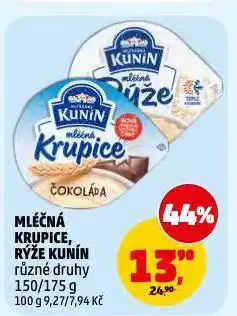 Penny Market Kunín mléčná krupice nabídka