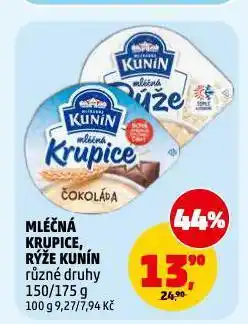 Penny Market Kunín mléčná rýže nabídka