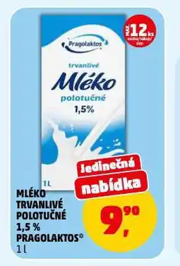 Penny Market Mléko trvanlivé polotučné nabídka