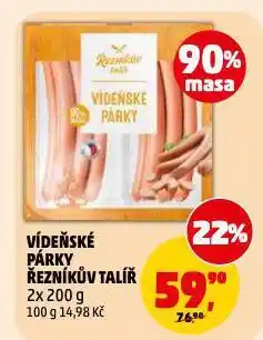 Penny Market Vídeňské párky nabídka