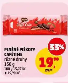 Penny Market Plněné piškoty café time nabídka