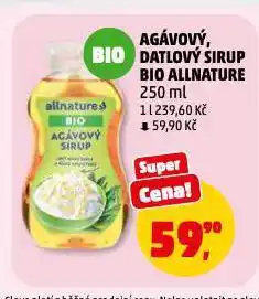 Penny Market Agávový sirup bio allnature nabídka