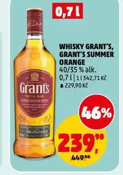 Penny Market Whisky grant's summer orange nabídka