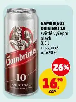 Penny Market Pivo gambrinus nabídka