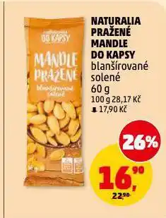Penny Market Naturalia pražené mandle do kapsy nabídka